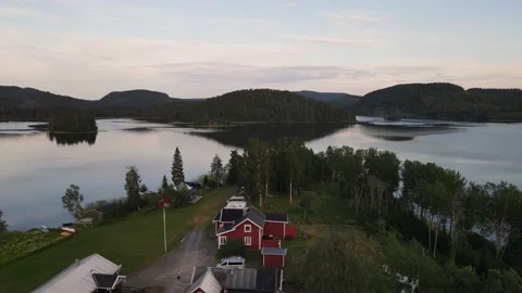 CAMPING IN SWEDEN Stock Footage 158046817