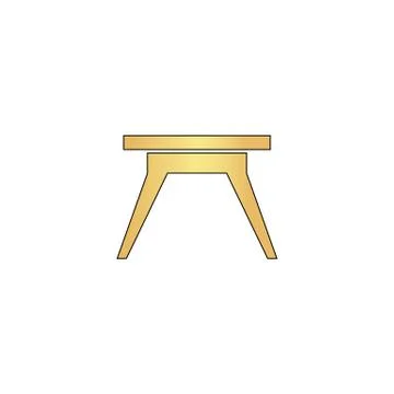 Camping table computer symbol 스톡 일러스트
