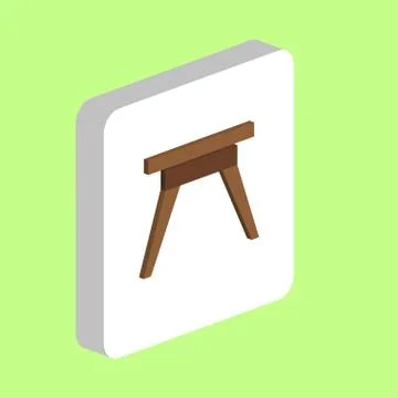 Camping Table computer symbol 스톡 일러스트