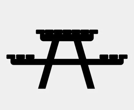 Camping table icon Stock Illustration