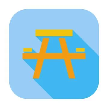 Camping table Stock Illustration