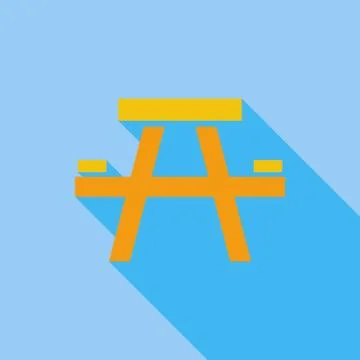 Camping table Stock Illustration