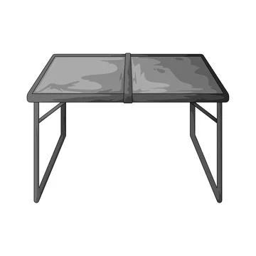 Camping table illustration Stock Illustration