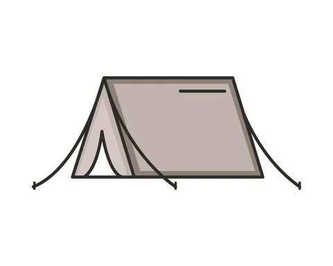 Camping tent icon Stock Illustration