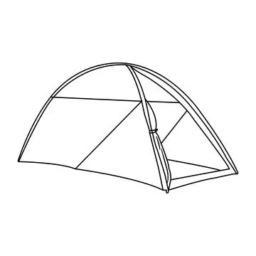 Camping tent icon Stock Illustration