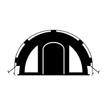 Camping tent. Illustrazione stock