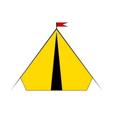 Camping tent. Stock Illustration