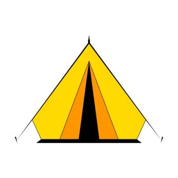 Camping tent. Illustrazione stock