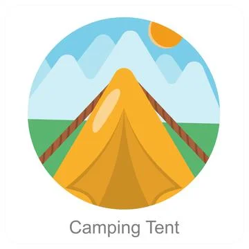 Camping Tent Stock Illustration
