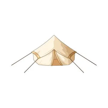 Camping tent illustration Stock Illustration