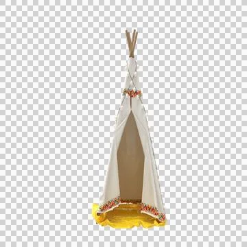 Camping Tent Isolated on transparent Background Stock Illustration