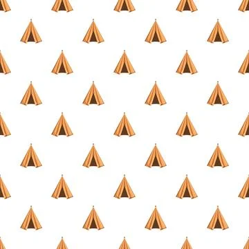 Camping tent outdoor pattern seamless background graphic 스톡 일러스트
