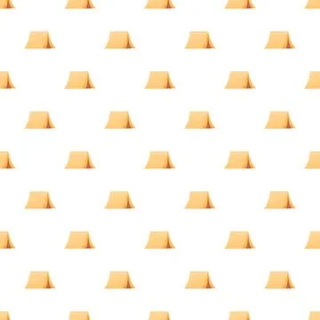 Camping tent pattern for outdoor adventure background Stock Illustration