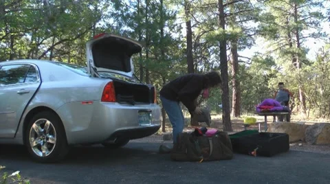 Camping in a tent (time lapse) Stock Footage 7737444