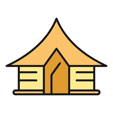 Camping tent vector illustration showing outdoor leisure Stock Illustration