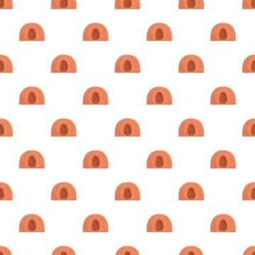 Camping tents creating seamless pattern for travel background Stock Illustration