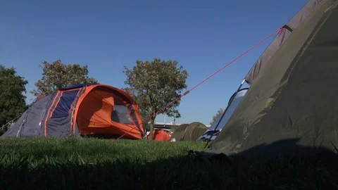 Camping Tents Stock Footage 107688663