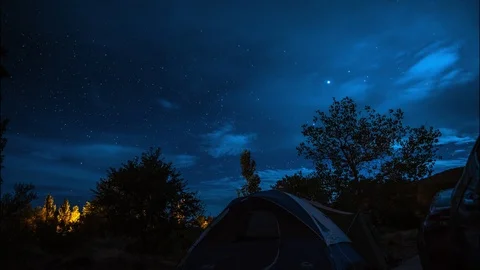 Camping Timelapse Stock Footage 114781135