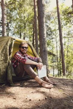 Camping trip Stock Photos