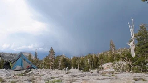 Camping in the wilderness 動画素材 90061345