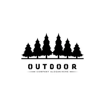 Camping/outdoor logo icon vector. concept retro illustration design Stock Illustration