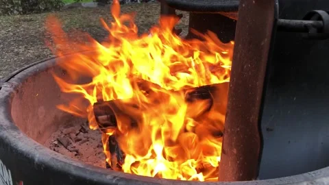 Campire During the Daytime Stock Footage 130541914