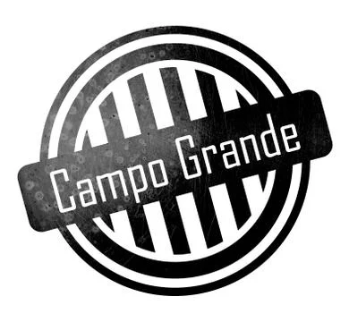 Campo Grande - Button, stamp Ilustración de archivo