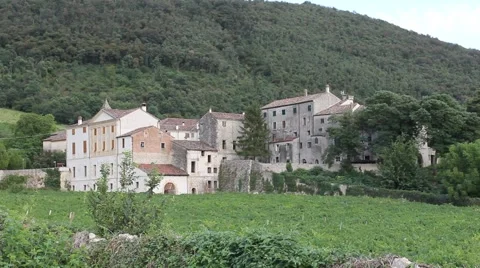 Campolongo, a medieval hamlet in Veneto Stock Footage 67621622