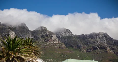 Camps Bay Cape Town Clouds 4K Stock Footage 38034741