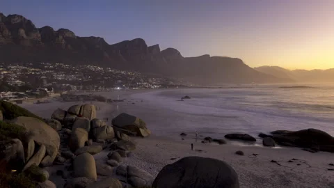 Camps bay sunset timelapse Stock Footage 233473935