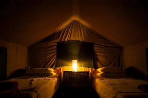 Campsite in Botswana Stock Photos