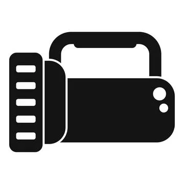 Campsite flash light icon simple vector. Outdoor vacation 스톡 일러스트