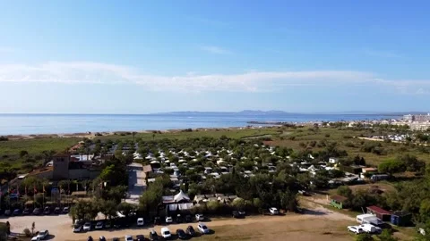 Campsite by the sea Stock Footage 167177931
