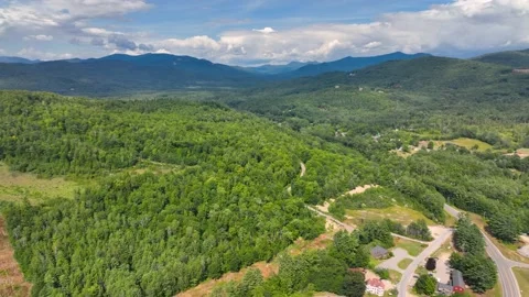 Campton town center and landscape, New Hampshire, USA Stock Footage 229367707