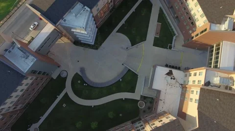 Campus Dorm Plaza Ascend Stock Footage 66390729