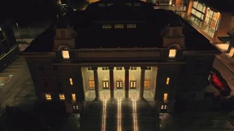 Campus Library - Syracuse, NY Video stock 336102139