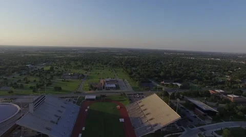 Campus Track Descend Stock Footage 66276817