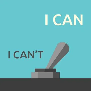 Can and can't switch Stock Illustration