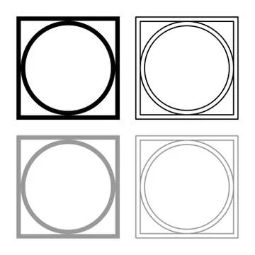 Can be spinning squeezed dry in the washing machine Clothes care symbols Wash Stock Illustration