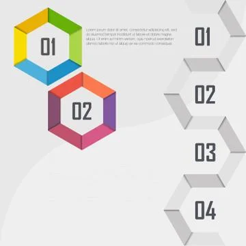 Can be used for workflow layout, diagram, number options, web design. Stock Illustration