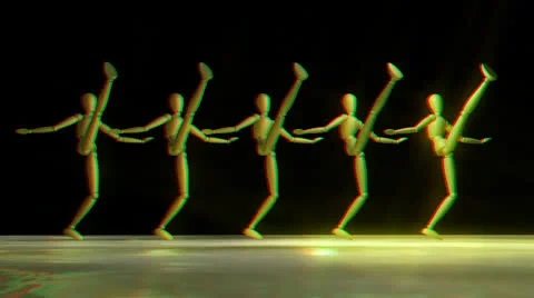 Can can stereoscopic Stock Footage 25614366