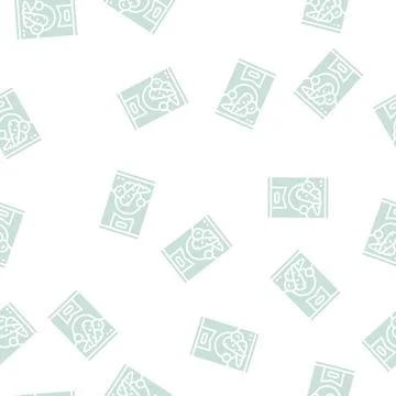 Can carrot glyph seamless pattern Stock Illustration