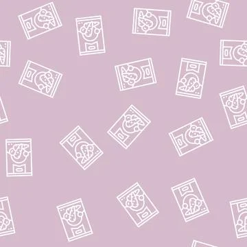 Can carrot line seamless pattern Illustrazione stock