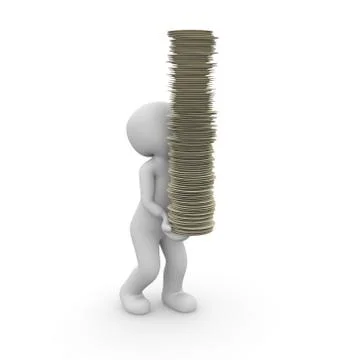 Can carry stacks Stock Illustration