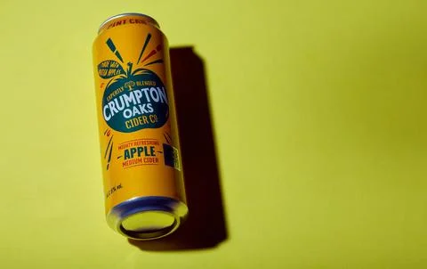Can of cider. Stock Photos