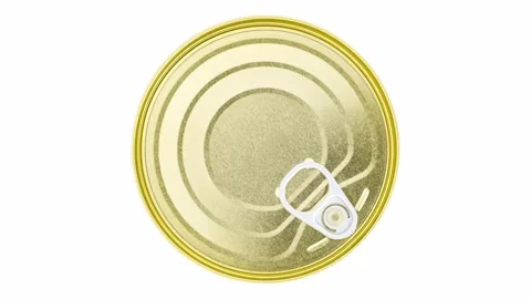 Can closed, preserve, with opening key, rotating, turning, close-up 库存影片 240655357