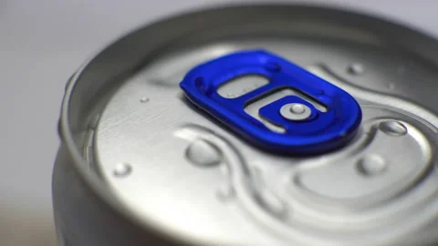A can of cold drink close up Stock Footage 106544162