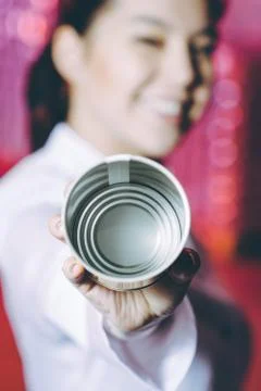 Can colorful empty Stock Photos