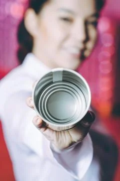 Can colorful empty Stock Photos