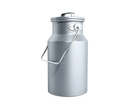 Can container for milk 3d render on white background no shadow Stock Illustration